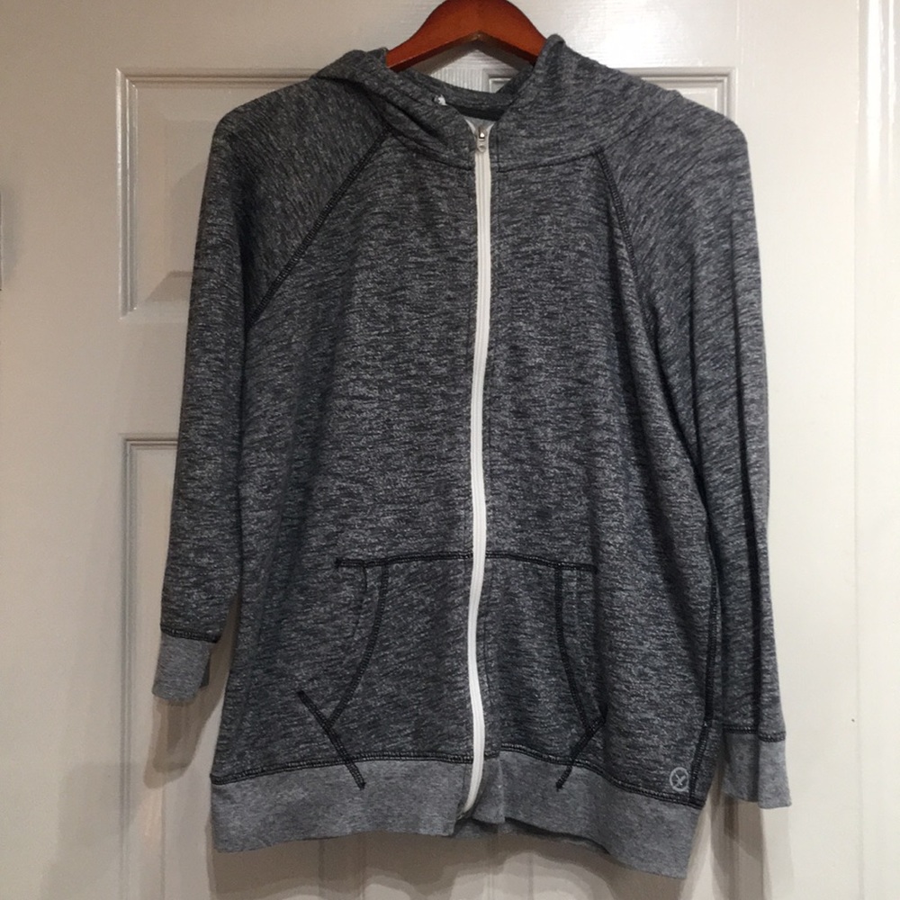 American Eagle Zip Up Dark Grey Workout Jacket